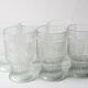 6 verres en verre pressé, Libochovice 1981