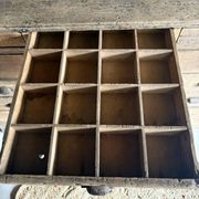 Magnifique Ancien Comptoir De Commerce En Chêne À Nombreux Tiroirs