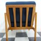 Walter knoll relax armchair 1960s in blue fabric