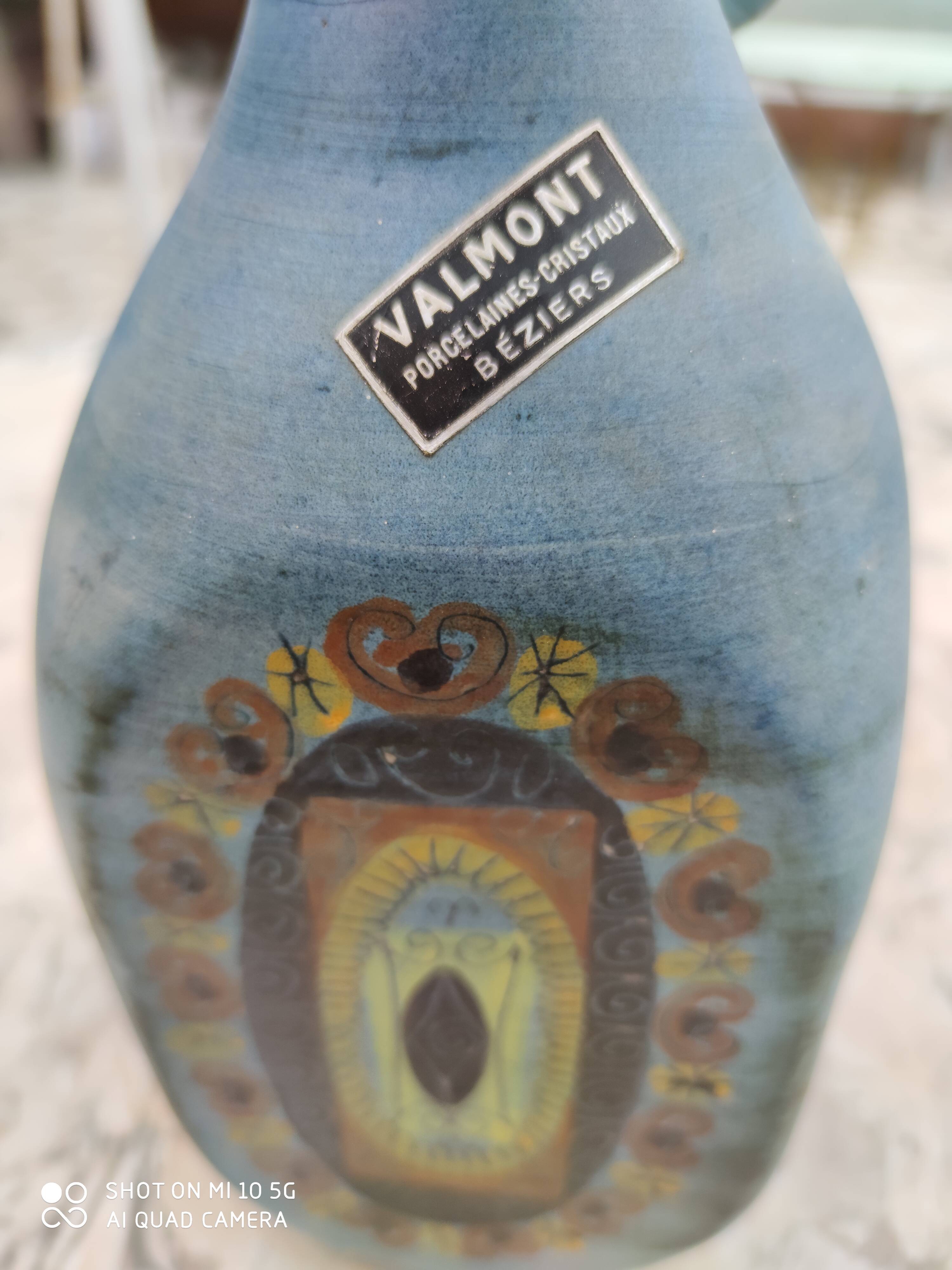Ceramic vase by Jean de Lespinasse in 1954