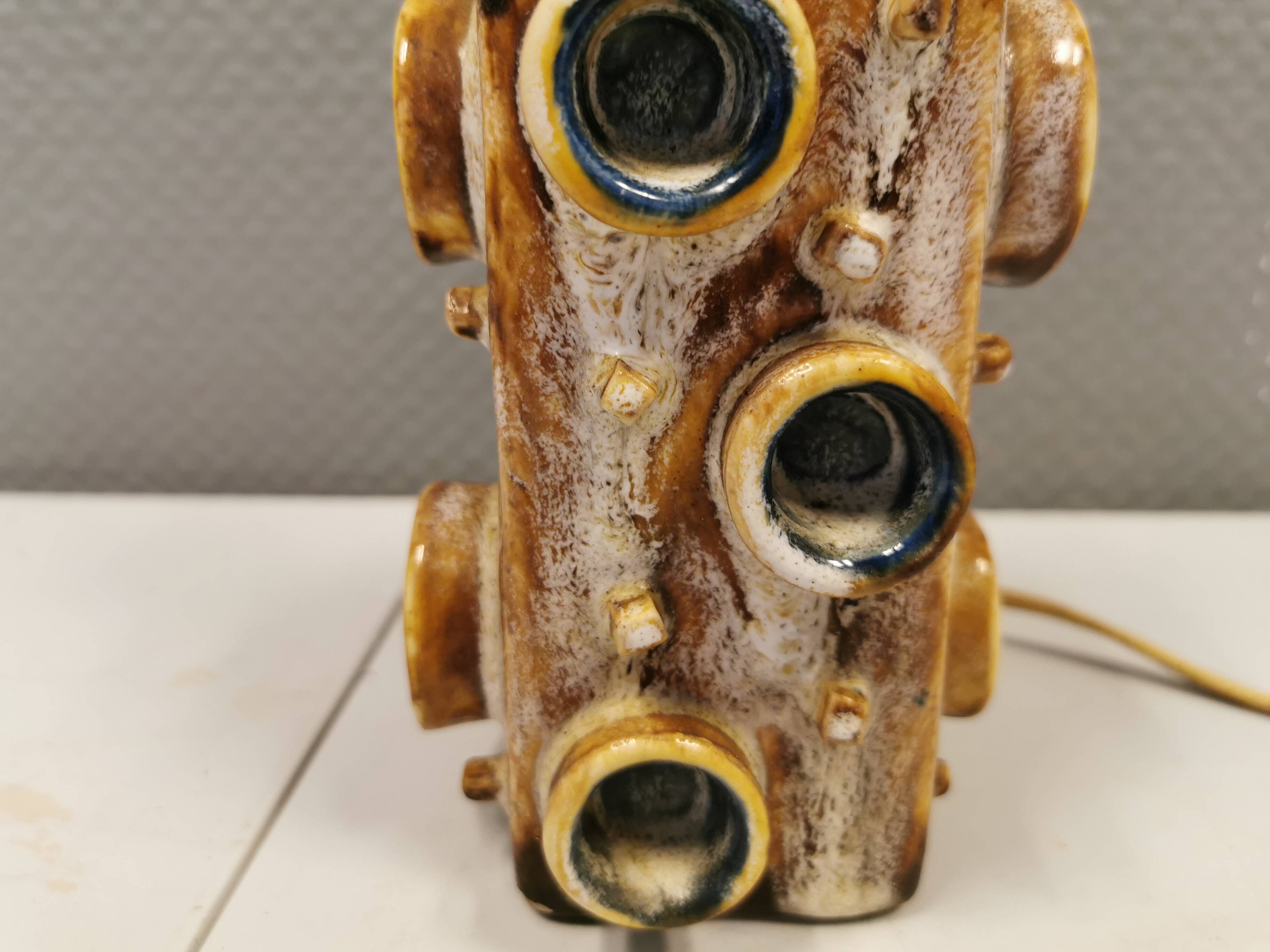 Danish Ceramic table lamp, estimated 1970s
