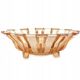 Art Deco fruit bowl, glass, Val Saint Lambert, Belgium, 1950s