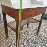 Marble and wood dressing table