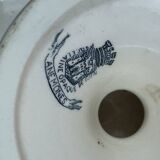 Gien opaque porcelain compote, Anemones 23.2 x 11 cm