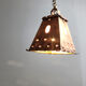 Brutalist copper pendant light, 1970s