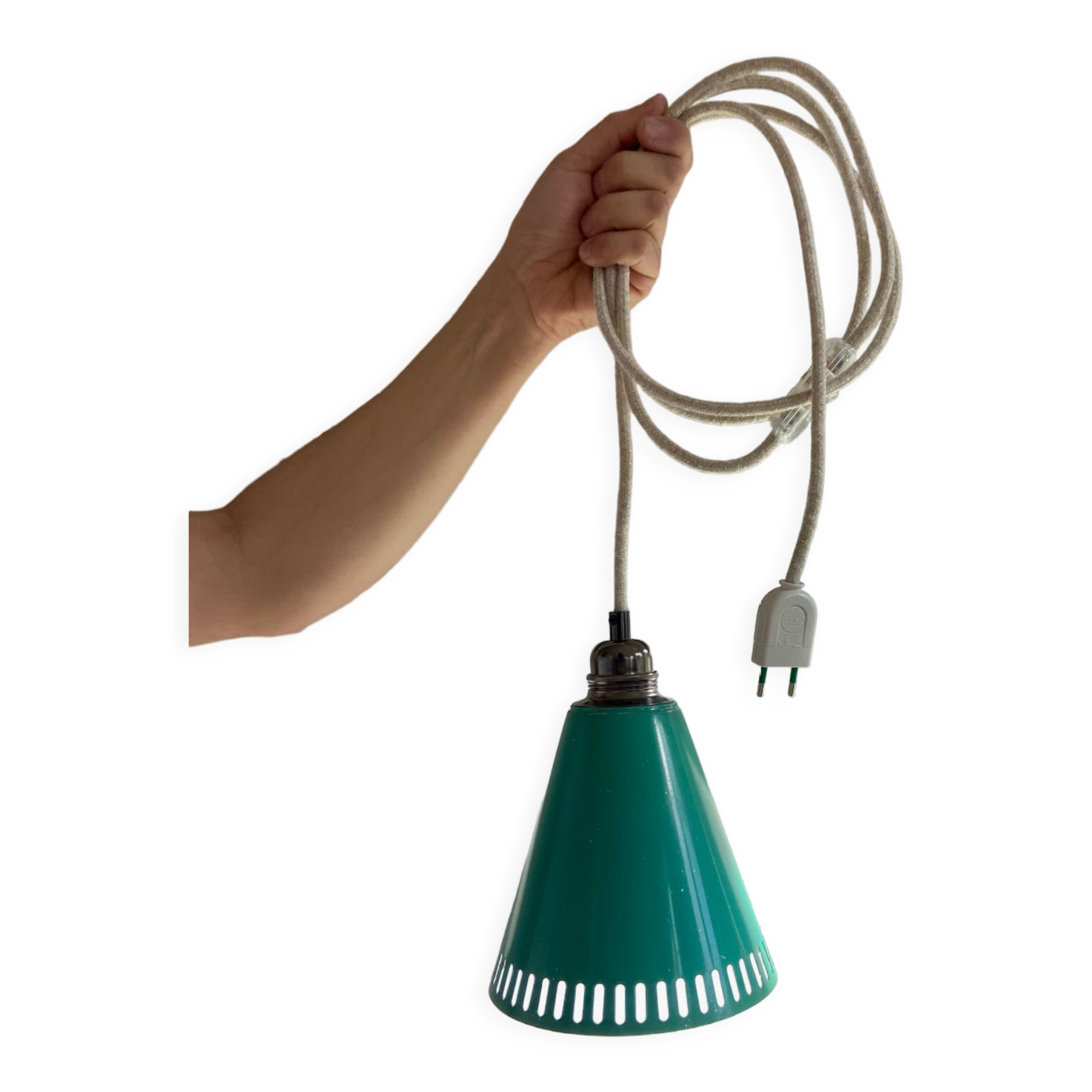 Vintage metal pendant light