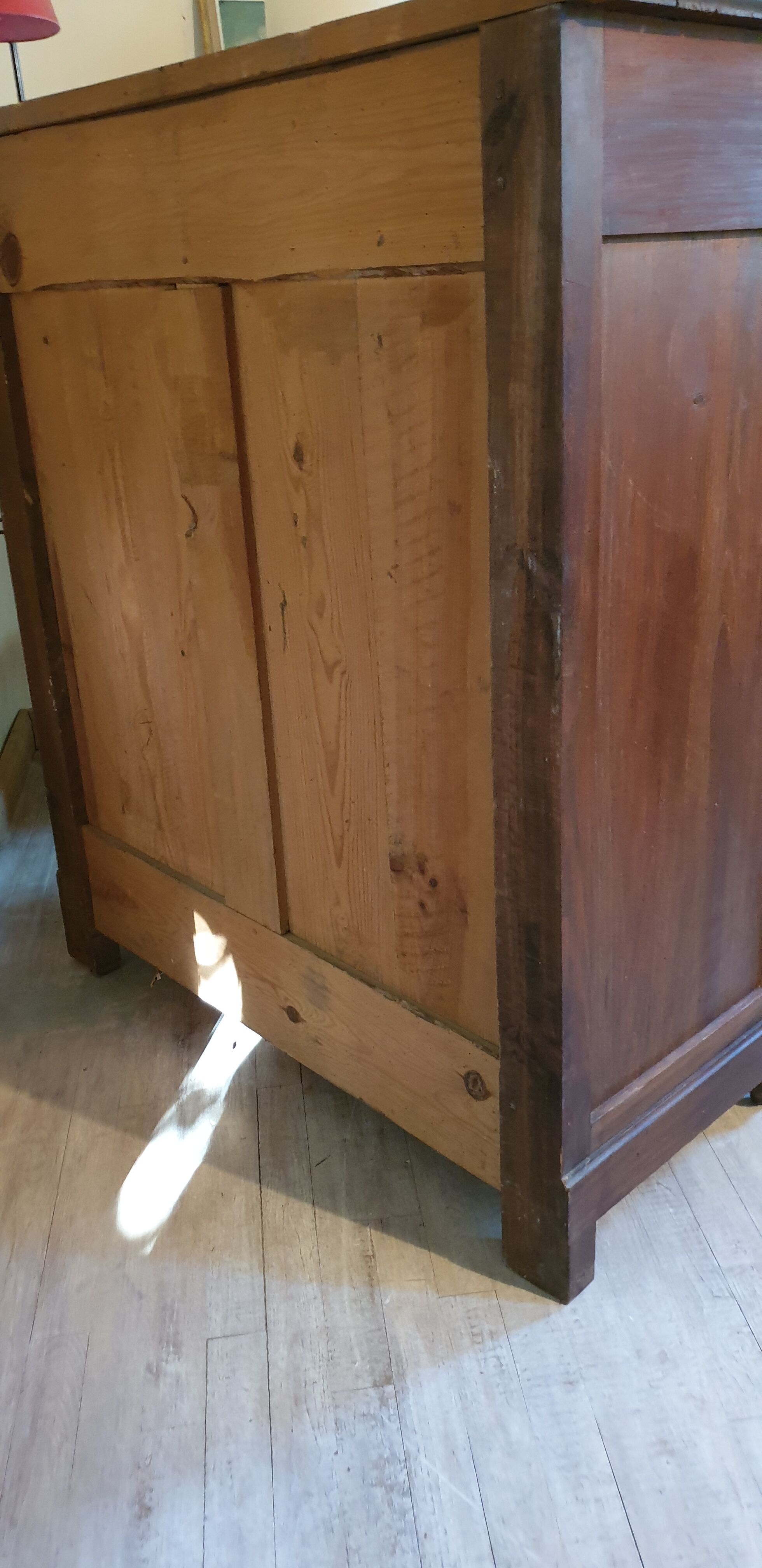 Old Parisian buffet in solid wood