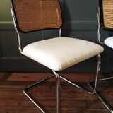 2 chairs cesca Marcel Breuer 1970
