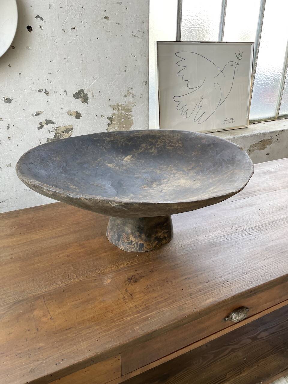 XL wooden Tuareg dish