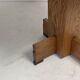 Dutch art deco Amsterdam school oak and coromandel side table, 1930s