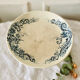 Serving dish with foot and old compotier in iron clay Sevigné HB & Cie