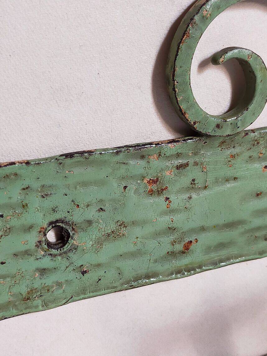 Wrought iron coat rack