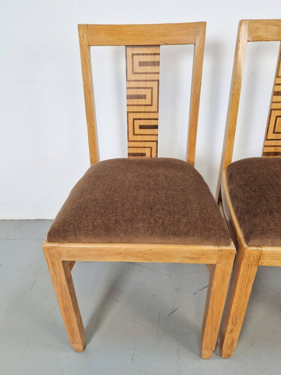 Arts and Crafts Dining Chairs, 1930s, Set of 4