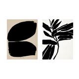 Pair of giclee prints, abstract wall art set of two, 50x70cm