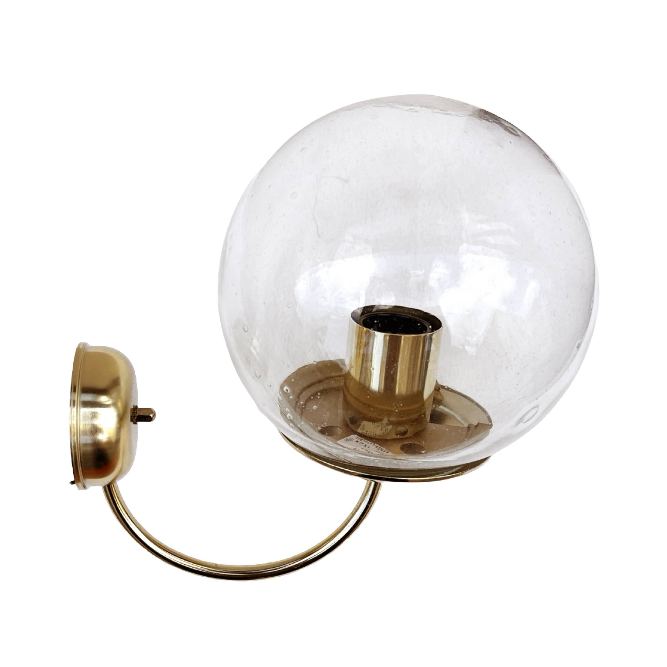 New Hollywood Regency wall lamp, Kamenicky Senov, Czechoslovakia 1970s.