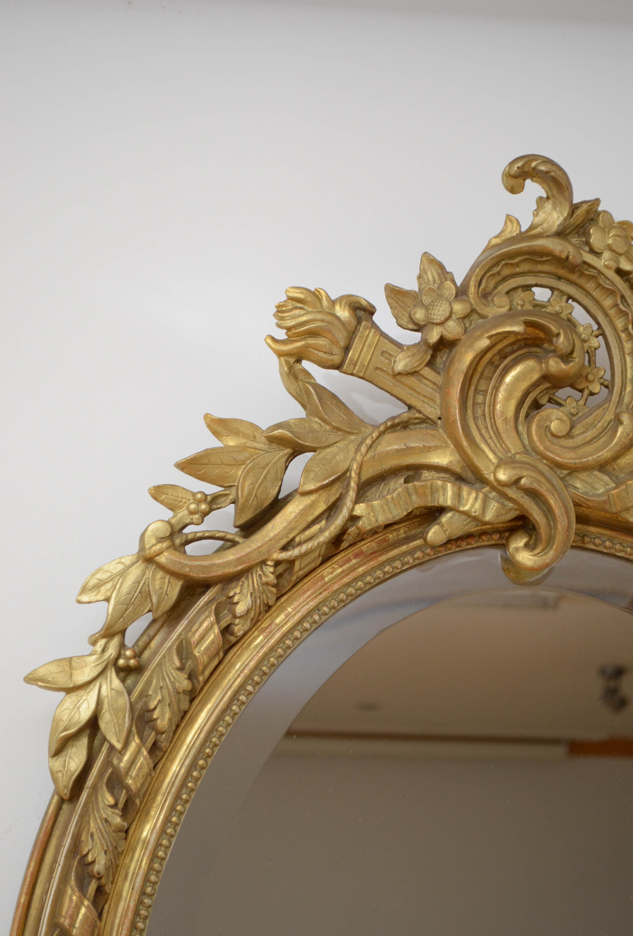 19th century gilt wall mirror - 112x70cm