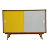 Yellow and grey U-452 sideboard by Jiri Jiroutek for Interier Praha 1960