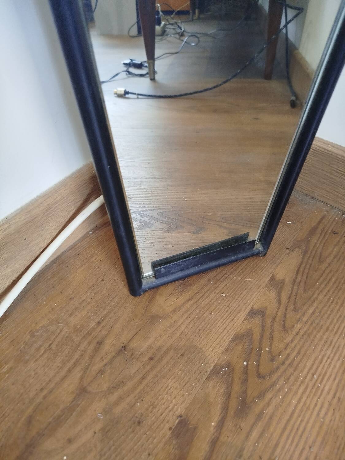 Miroir porte-manteau vintage années 1957