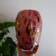 La rochere glassware vase in pink and multi-colored multi-layered glass signed