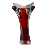 Red background color Murano vase