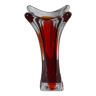 Vase Murano couleur de fond rouge