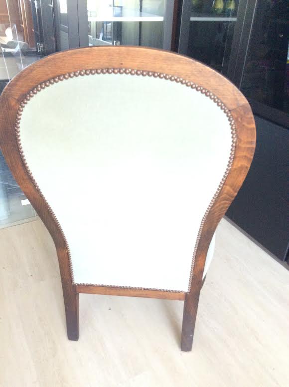 Old voltaire armchair