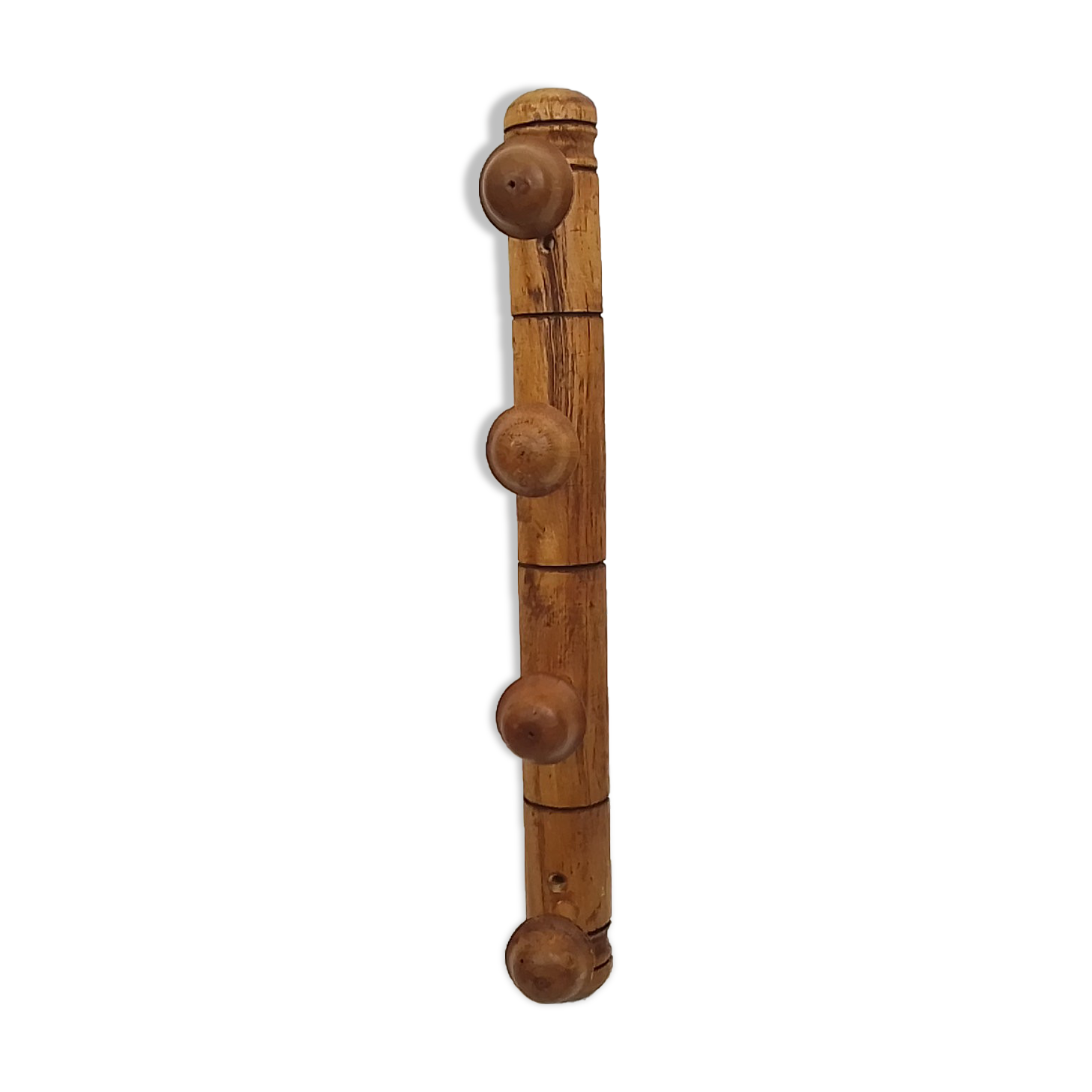 Wall hook 4 wooden hooks 51.5 cm