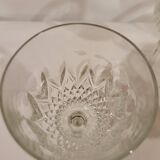 4 old crystal glasses