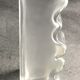Vase in thick glass with frosted effect stamped by claus josef riedel