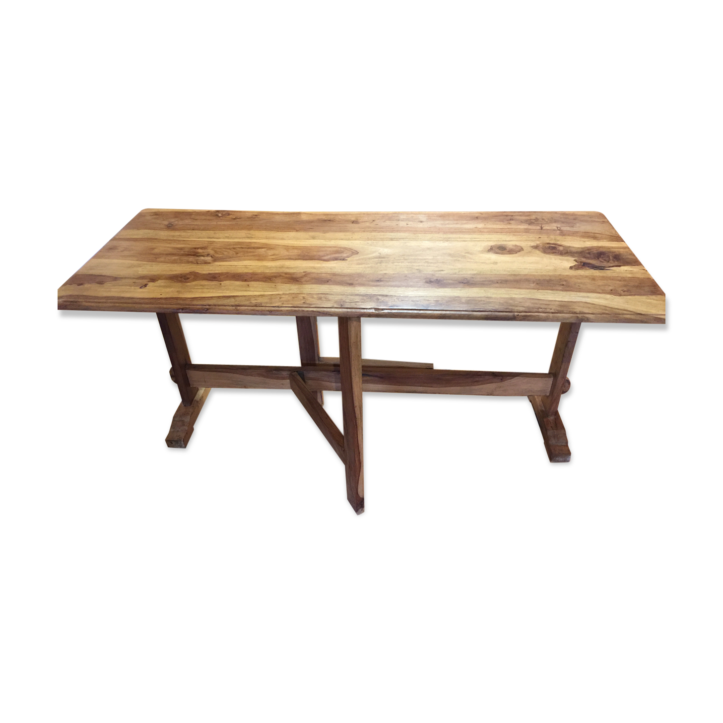 Table en noyer pliable fabrication artisanale