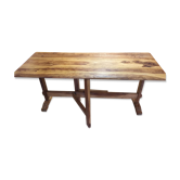 Table en noyer pliable fabrication artisanale