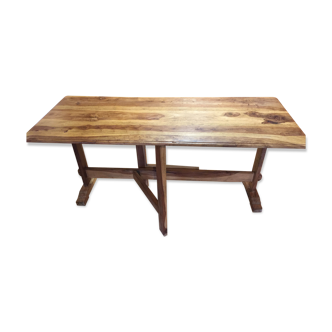 Table en noyer pliable fabrication artisanale