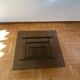 Vintage 1970s Square Coffee Table in Brass and Smoked Glass, David Hicks