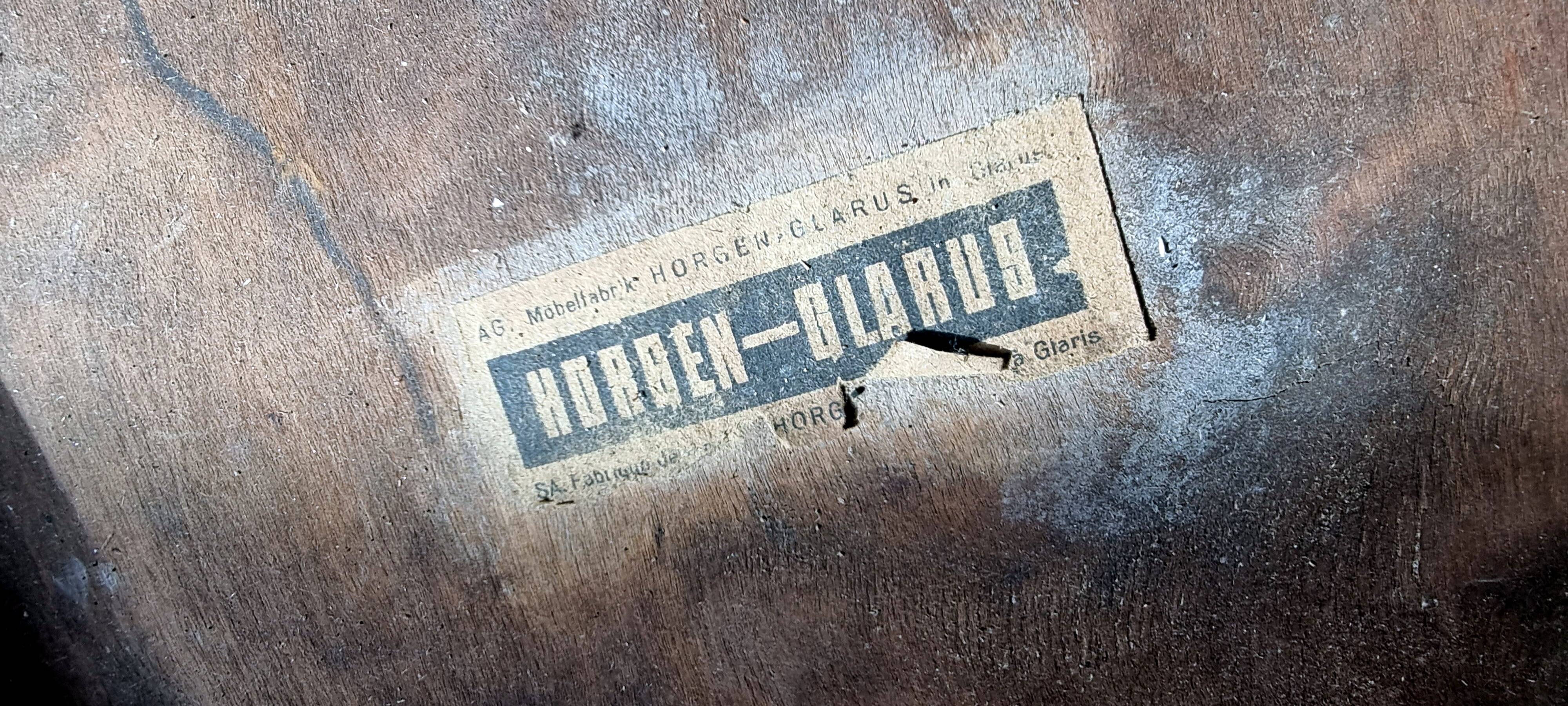 Set 4 chaises bistrot "Classic" de Horgen-Glarus Suisse années 50