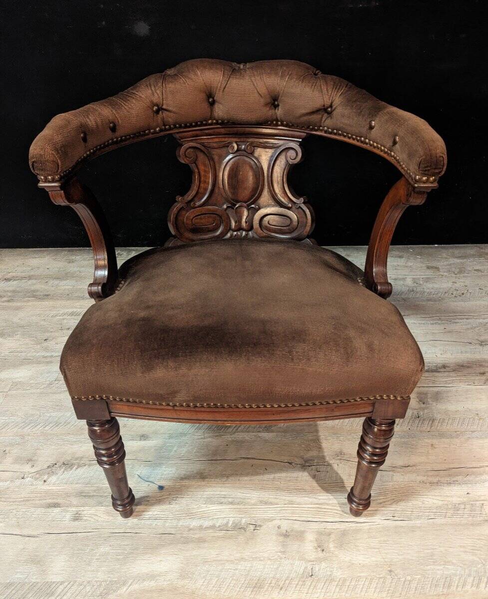 English Chesterfield style office chair