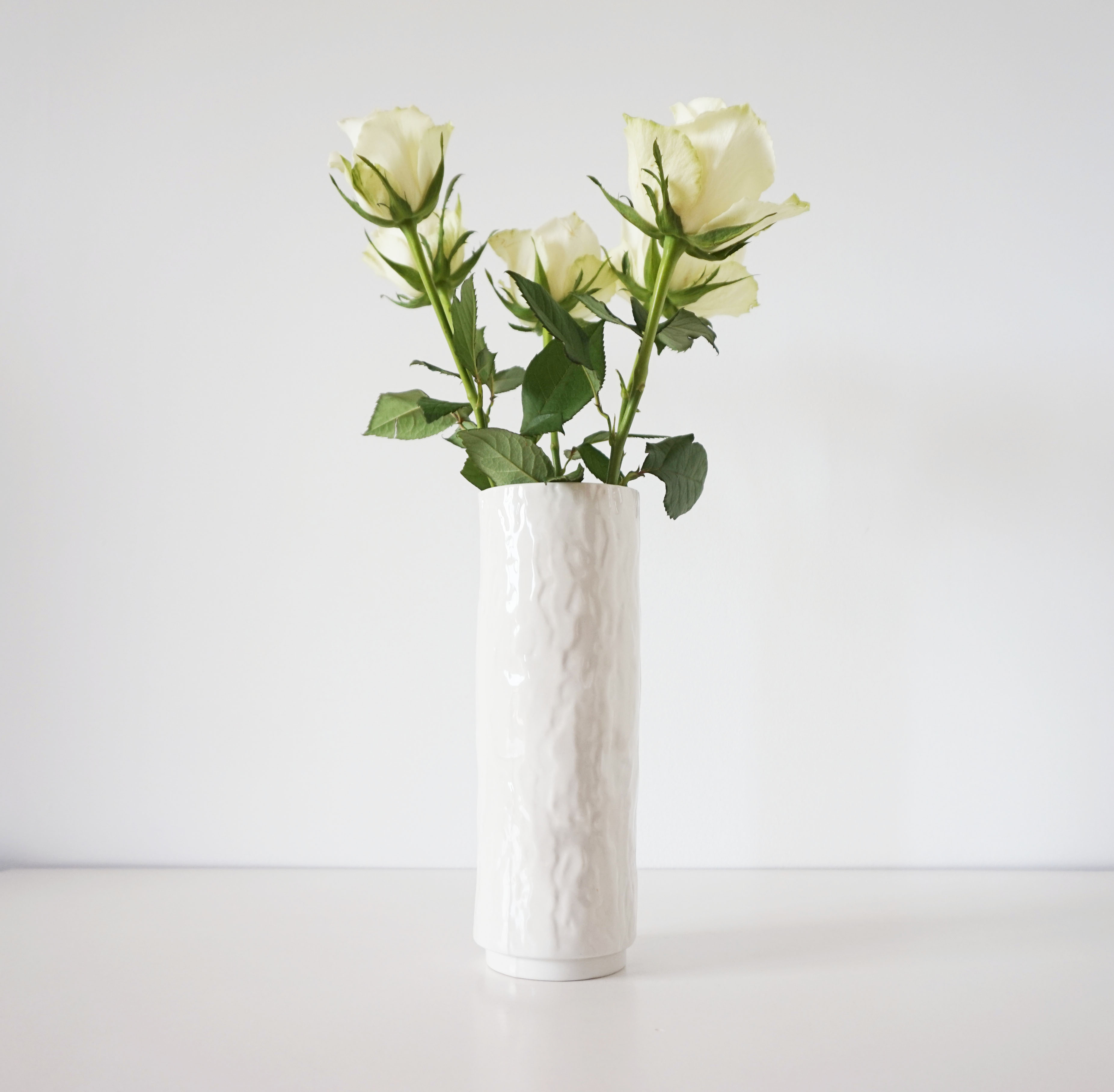 Vase textured roll 1960 Sgrafo Germany