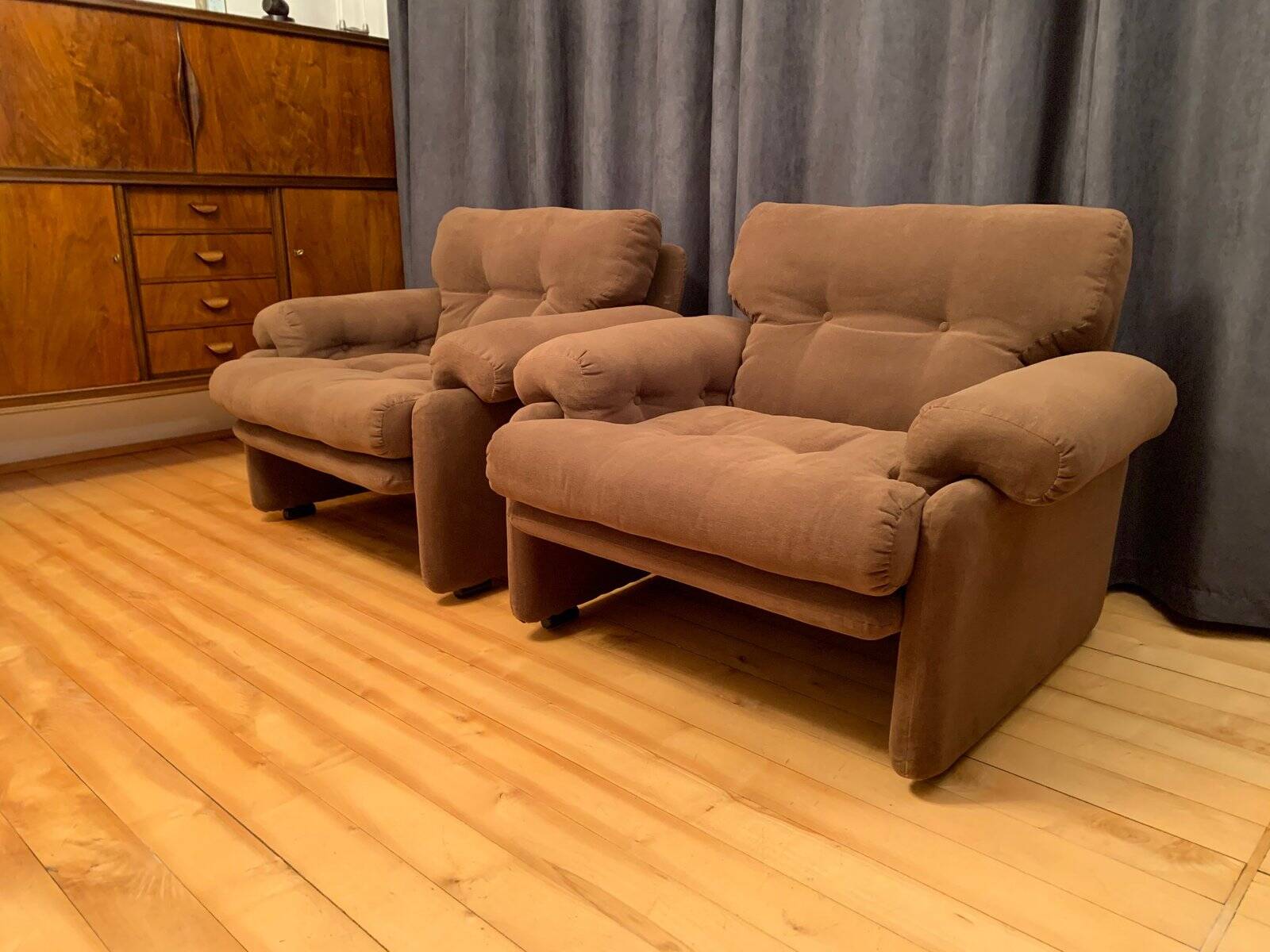 Set of Coronado armchairs by Tobia Scarpa for B&B Italia / C&B Italia, 1960s