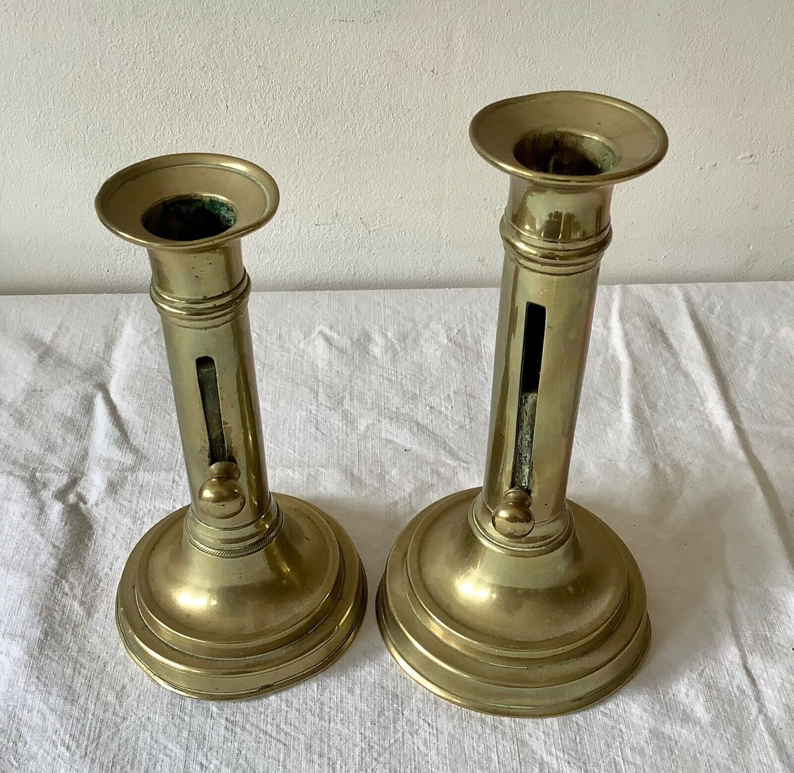 Lot of 4 old candlesticks