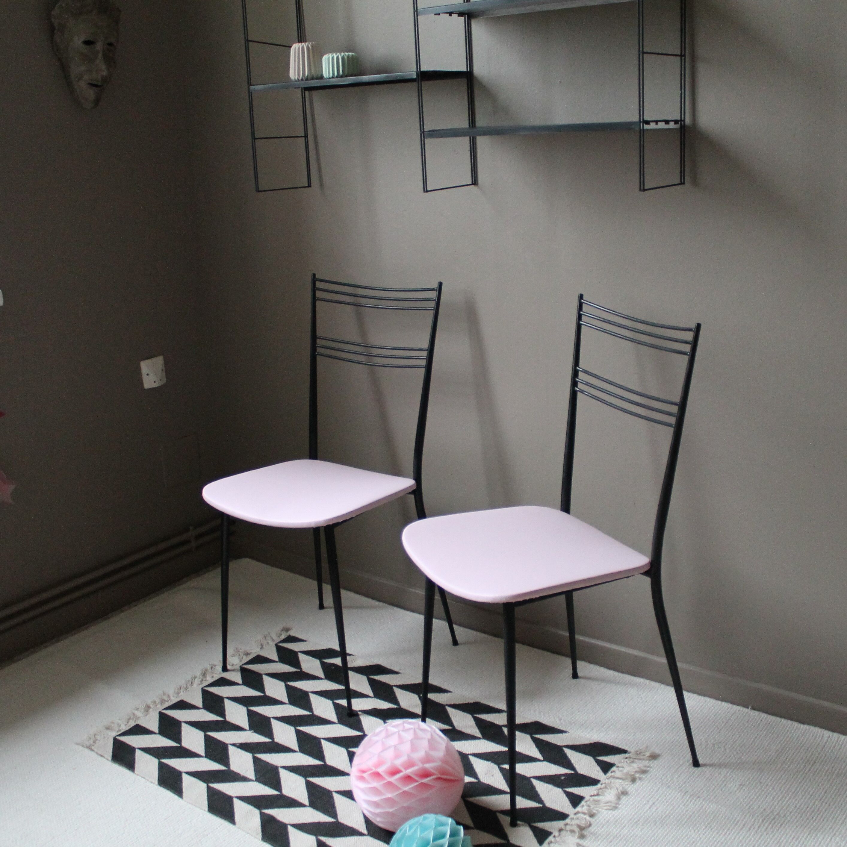 Paire de chaises vintage