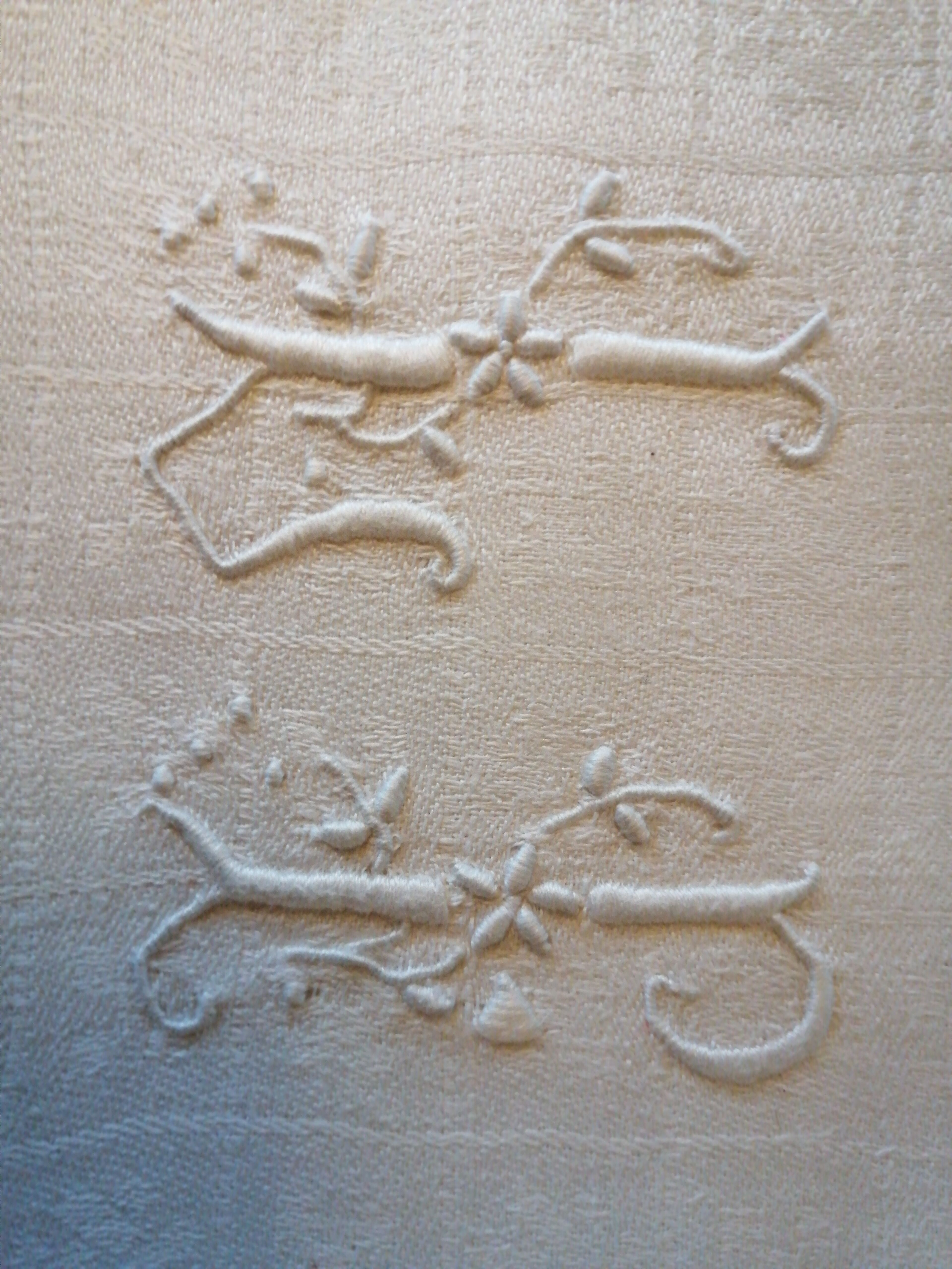 Antique embroidered napkins