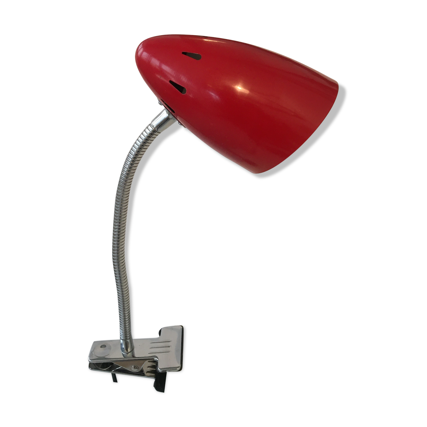 Red clip lamp