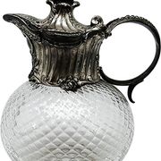 20th century Art Nouveau wine jug from WMF, Germany, 1890s