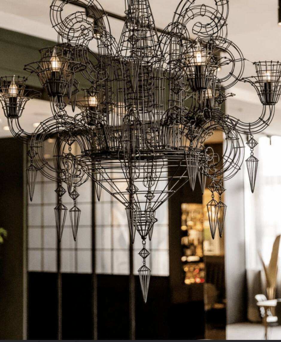 Forestier Angelus XL Chandelier – 113 cm Modern French Pendant Lamp