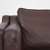 Set of 2 scandinavian leather sofas, 1970ss