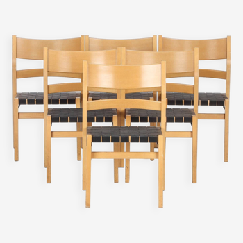 6 Hans J. Wegner chairs produced by Johannes Hansen