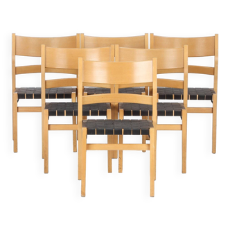6 Hans J. Wegner chairs produced by Johannes Hansen