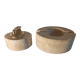 Ensemble briquet et cendrier en travertin Cerri Nestore Italy