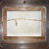 Superb seaside table with crespuscule by P. Dupret with frame
