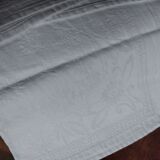 6 serviettes de table anciennes en coton damassé monogrammé MR