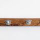 Wall coat rack in wood and metal